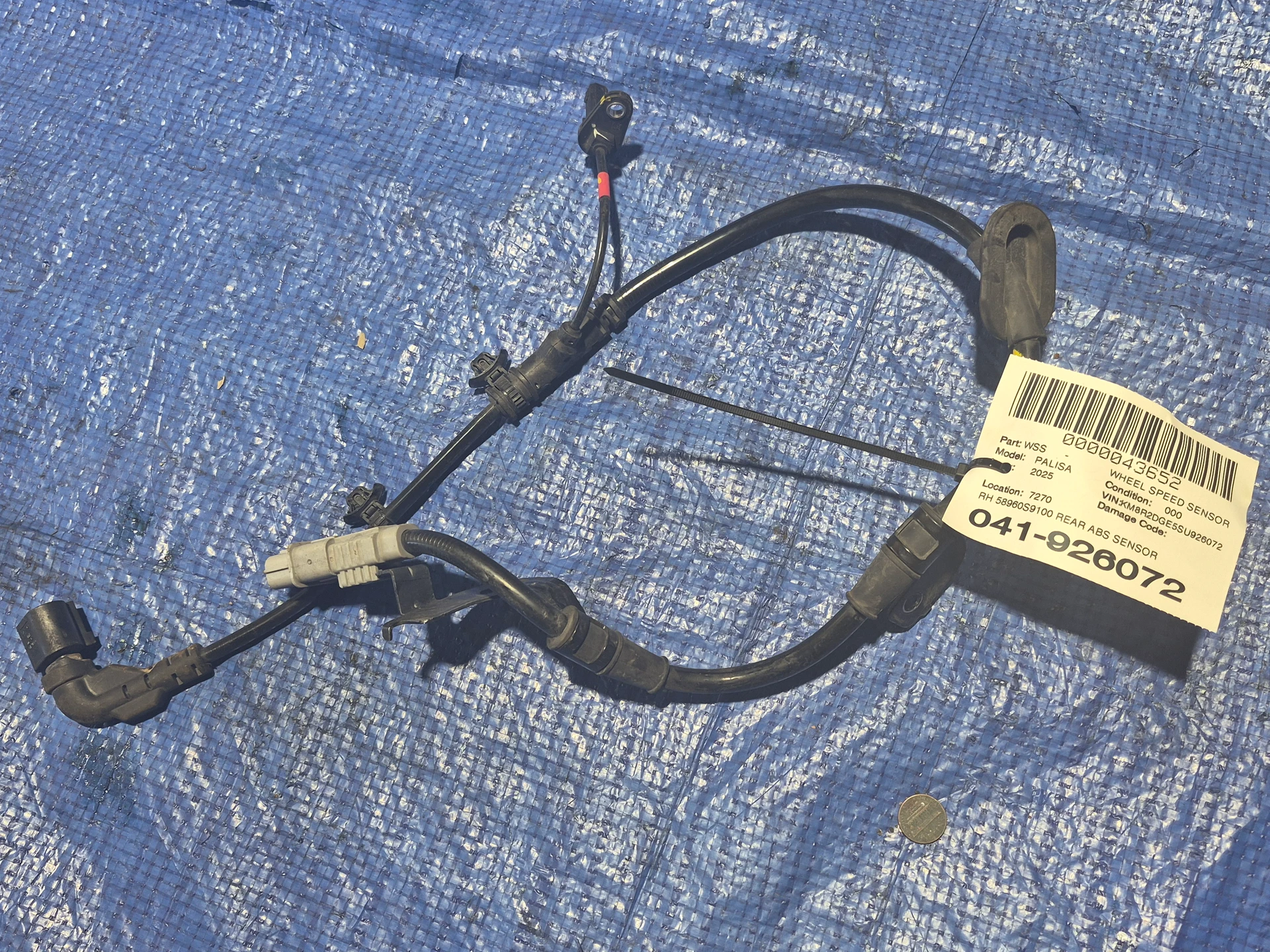 Rh Rear Abs Sensor · 1