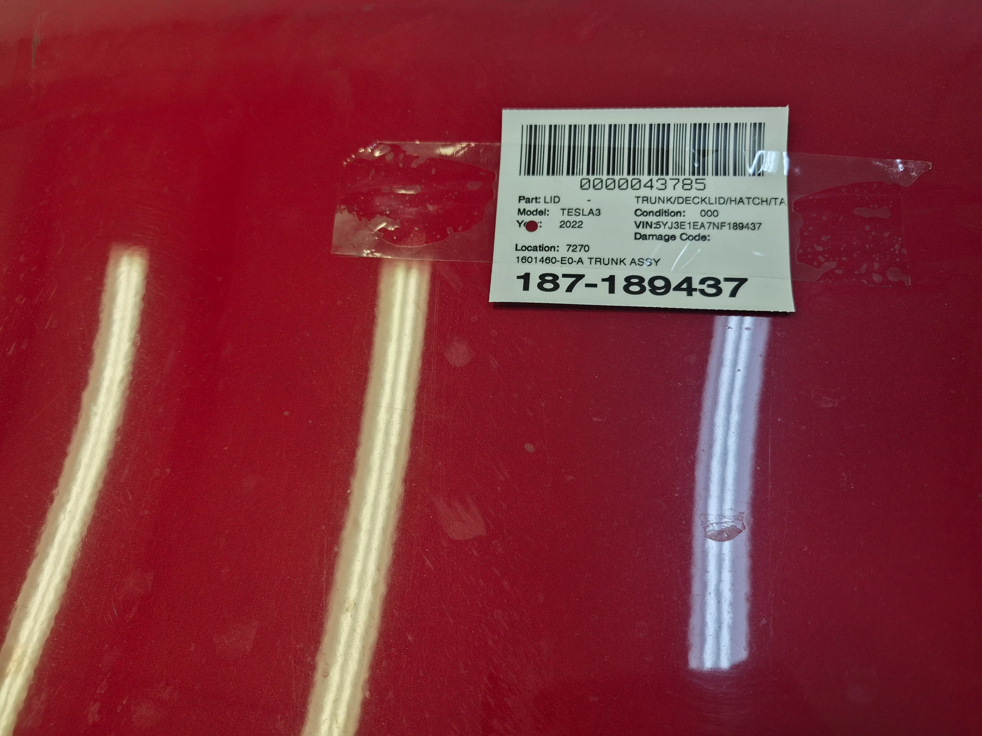 Trunk Assy · 2