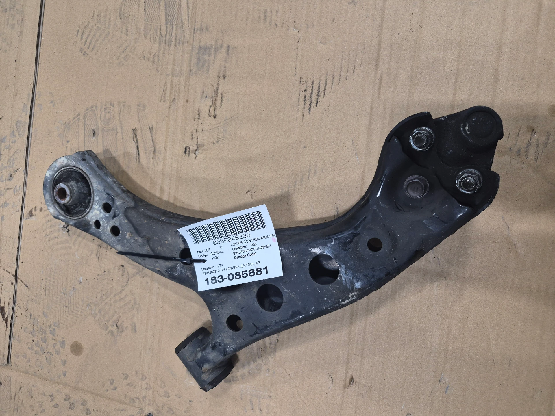 Rh Lower Control Arm · 1