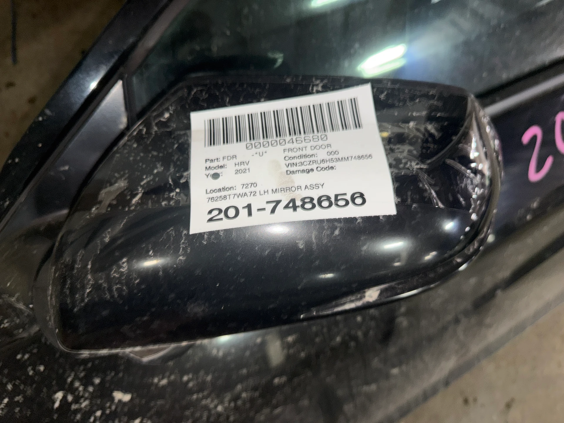 Lh Mirror Assy · 1