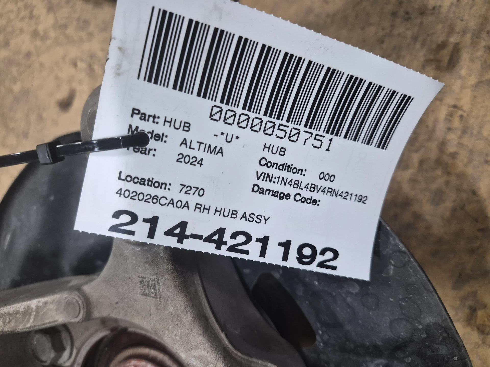 Rh Hub Assy · 2