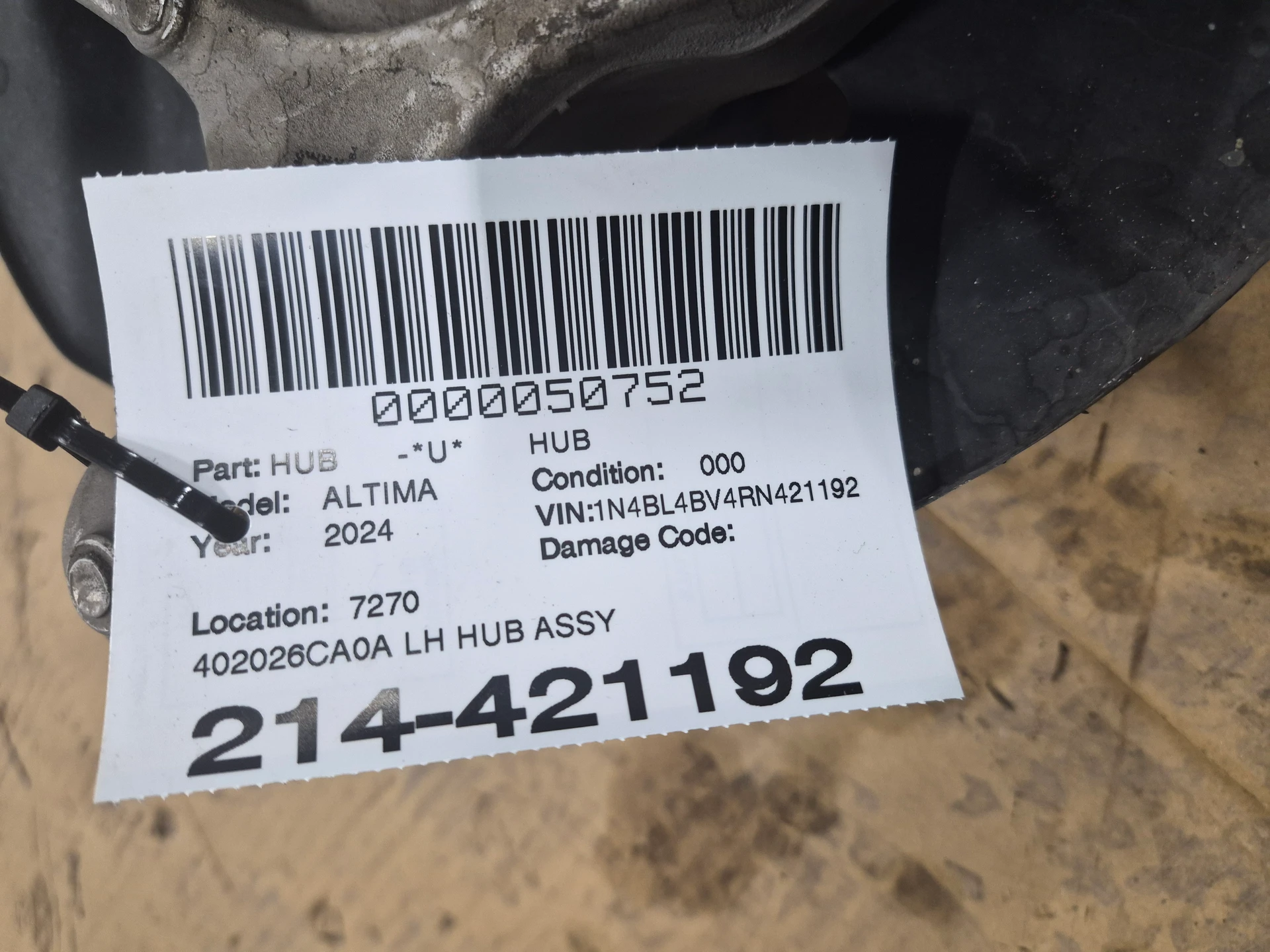 Lh Hub Assy · 2
