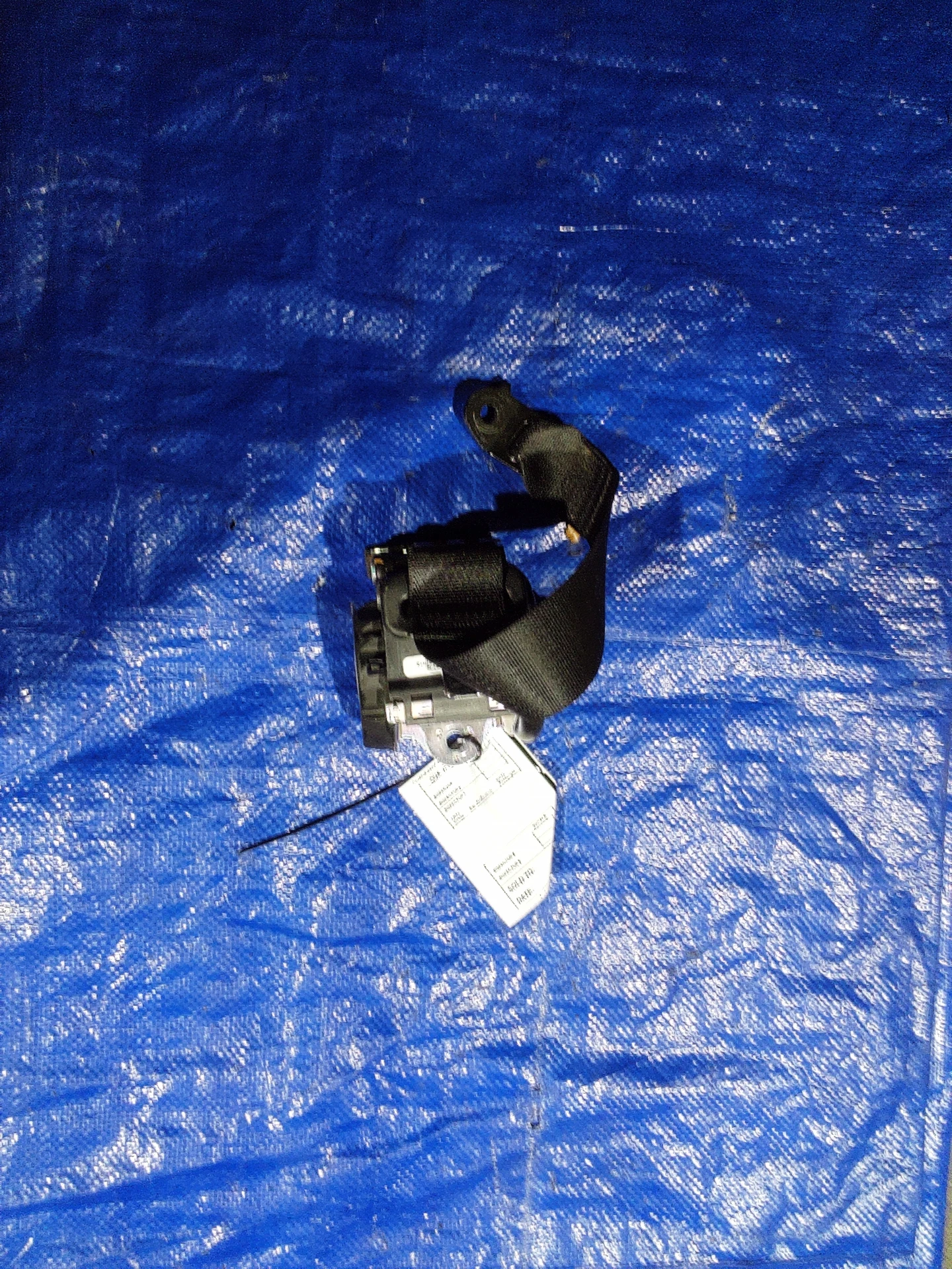Second Row - Seat Belt Retractor Assembly - Black · 1