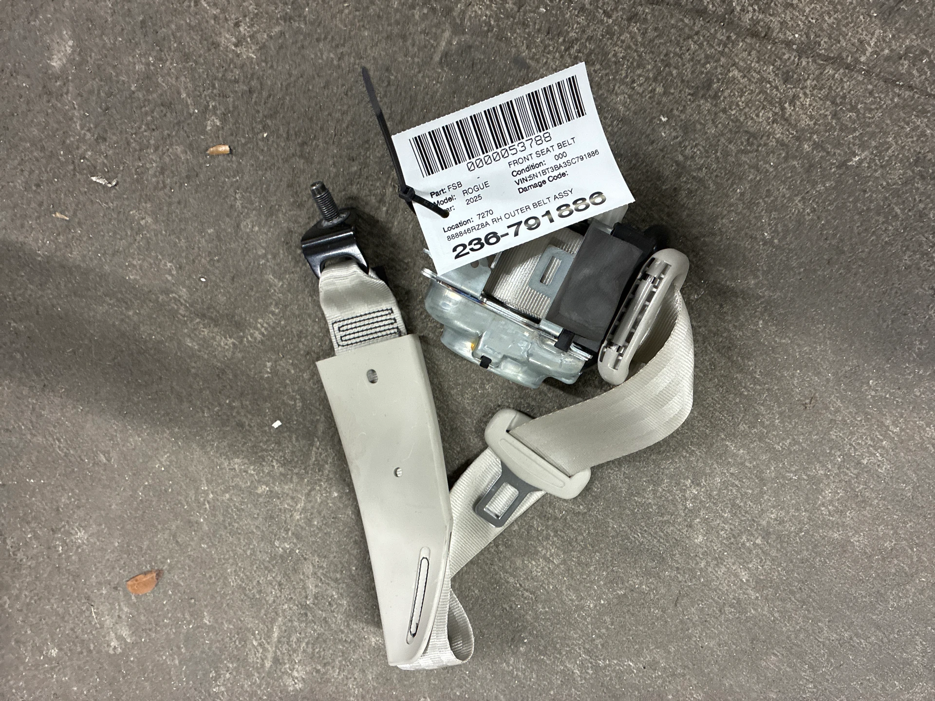 Rh Outer Belt Assy · 1
