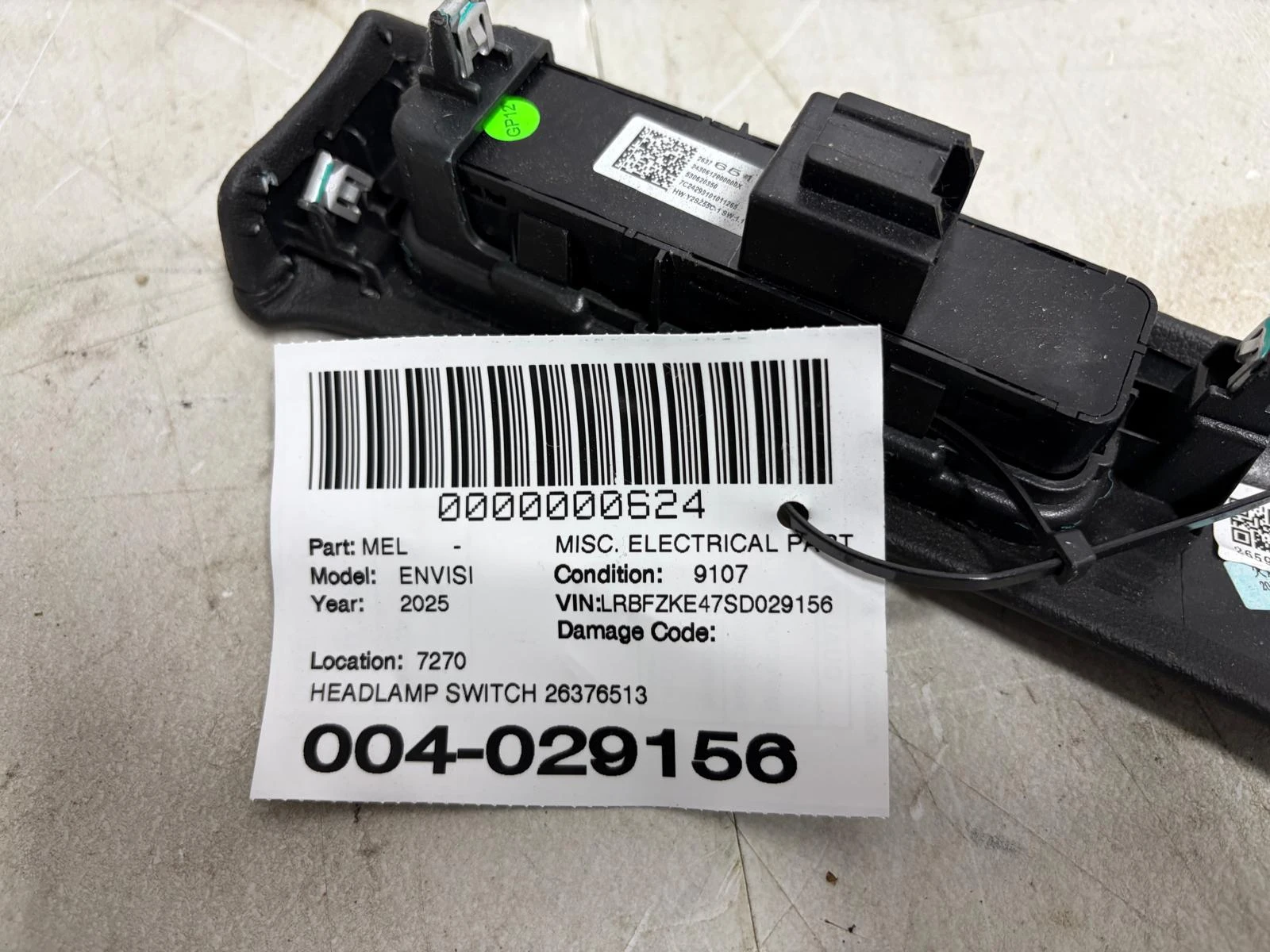 Headlamp Switch · 2