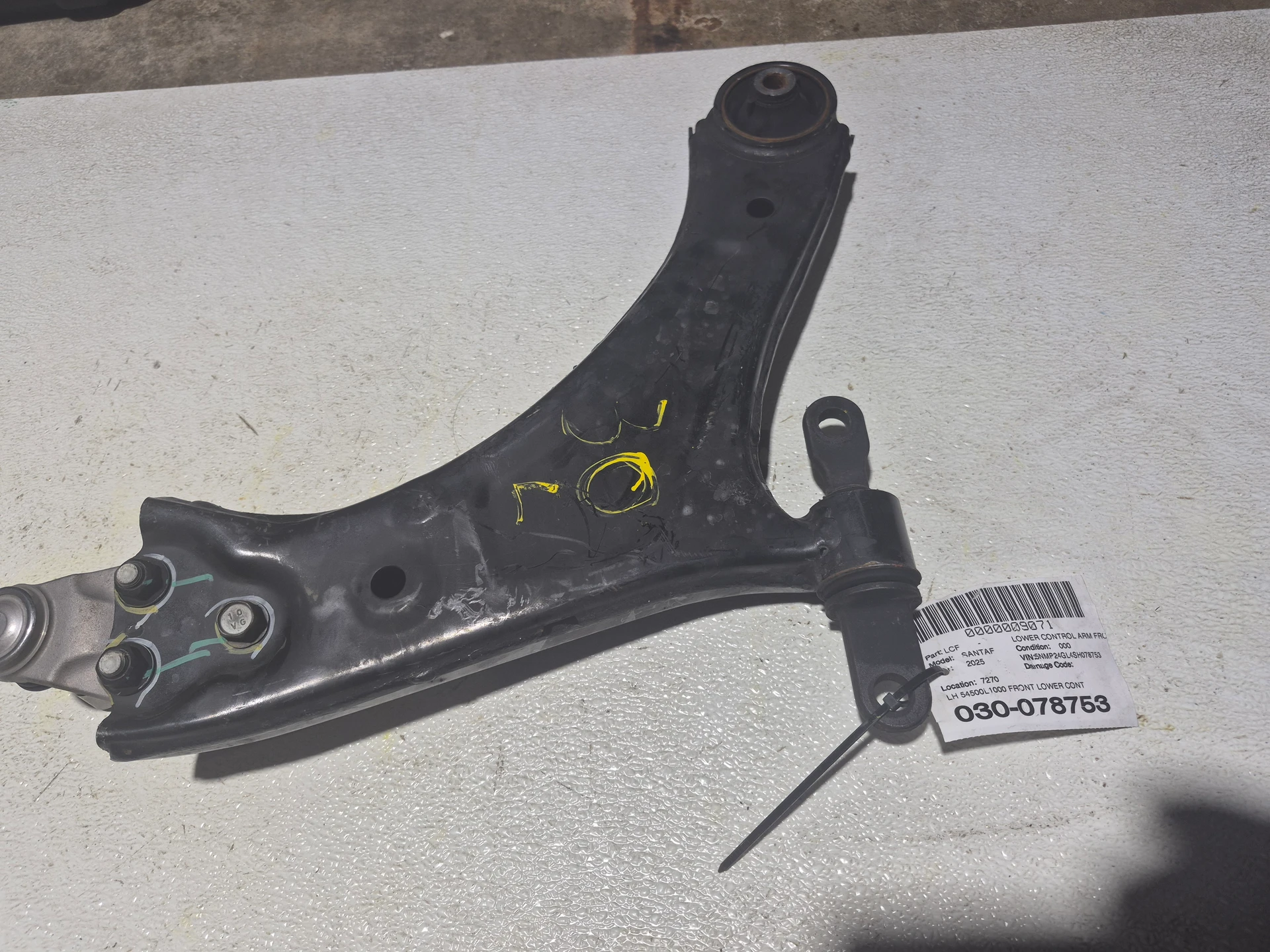 Lh Lower Control Arm Front · 1