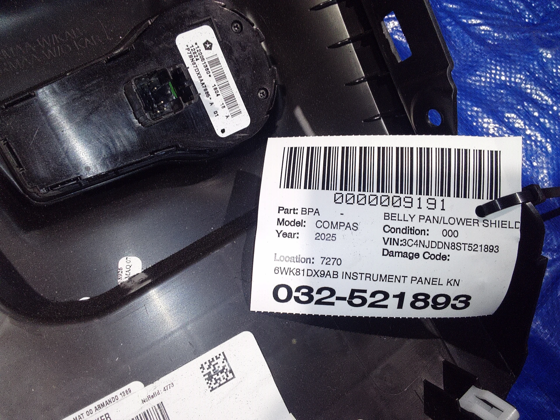 Instrument Panel Knee Blocker · 2